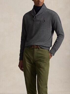Polo Ralph Lauren Men's "Estate Rib" Shawl-Collar Pullover Sweater